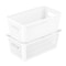 Simplify Slide 2 Stack It Small Storage Tote Baskets in White, 2PK 25934-WHITE - alternate 1